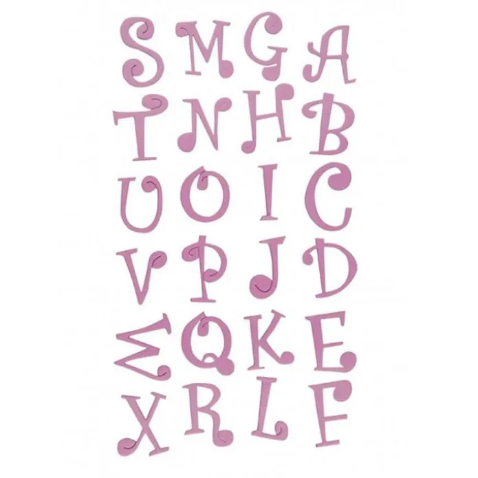 Cortadores tappit letras mayúsculas y números Funky (6) - FMM