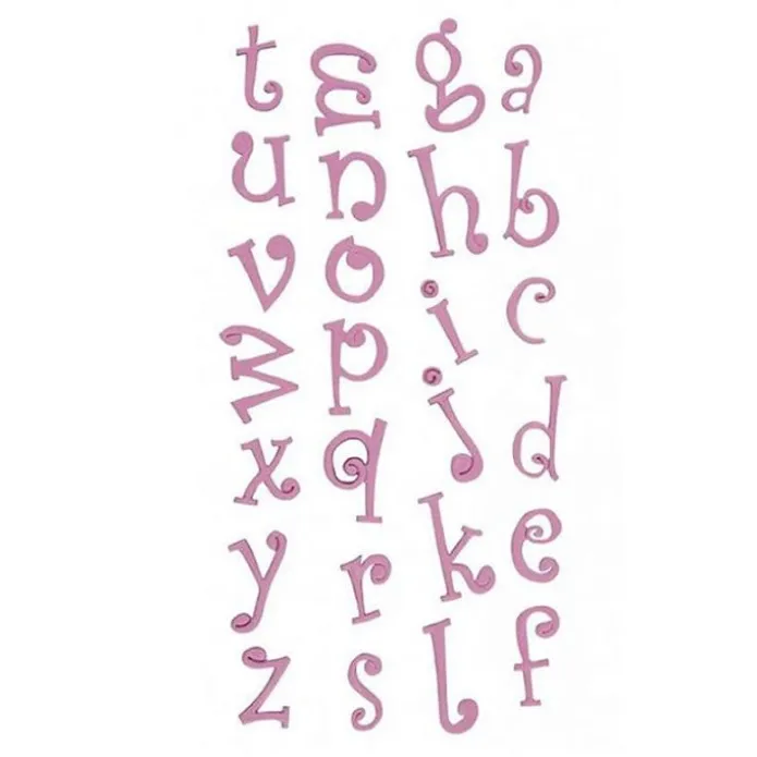 Cortadores tappit letras minúsculas Funky (4) - FMM