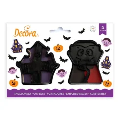 Cortadores vampiro y castillo Halloween (2) - Decora