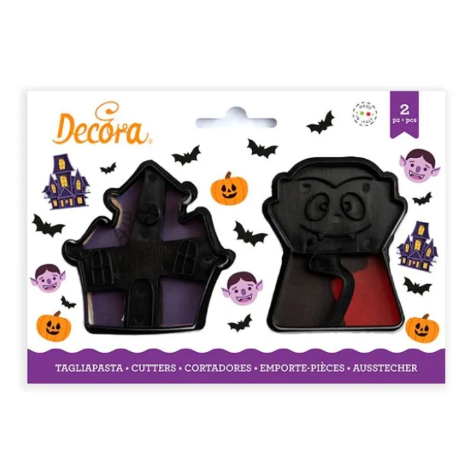 Cortadores vampiro y castillo Halloween (2) - Decora