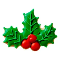 Cortador hojas de acebo de Navidad 7,5 cm - Birkmann