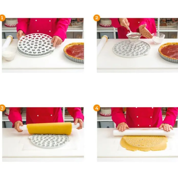 Cortador para crostata Corazones 30,5 cm - Decora