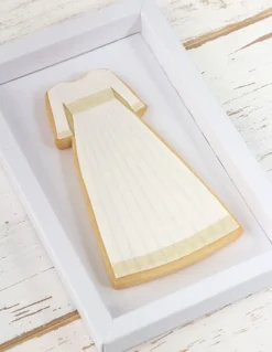 Cortador vestido comunión manga francesa 12 cm - Postreadicción