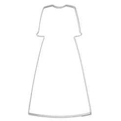 Cortador vestido comunión manga francesa 12 cm - Postreadicción