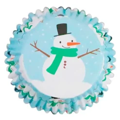 Cápsulas azules muñecos de nieve Navidad (30) - PME