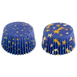 Cápsulas azules oscuras estrellas de Navidad (36) - Decora