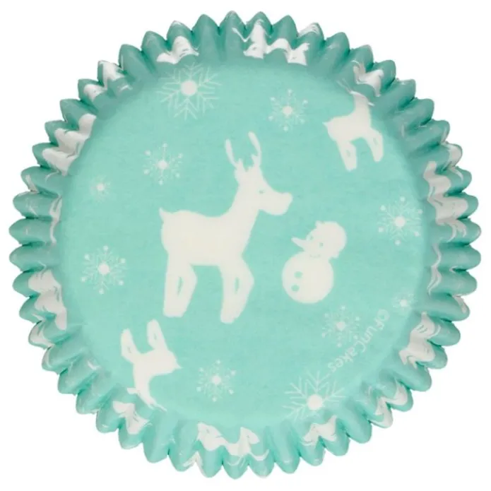 Cápsulas azules renos y muñecos de nievo Navidad (48) - Funcakes