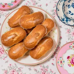 Cápsulas blancas para magdalenas valencianas o éclairs (50)