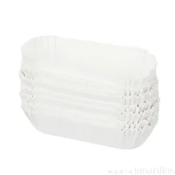 Cápsulas blancas para magdalenas valencianas o éclairs (50)