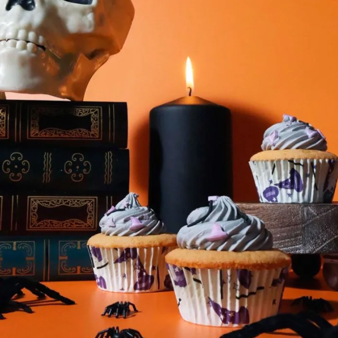Cápsulas blancas sombreros bruja mago Halloween (30) - PME