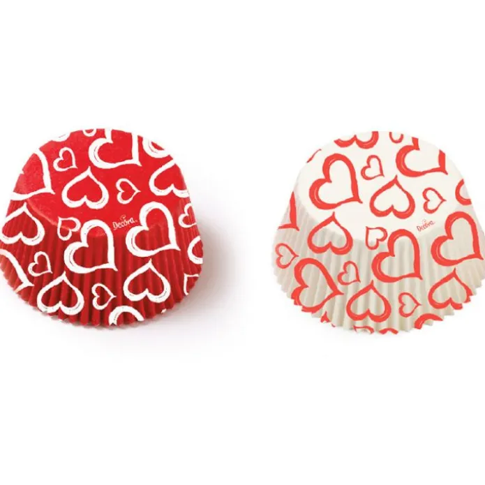 Cápsulas blancas y rojas corazones San Valentín (36) - Decora