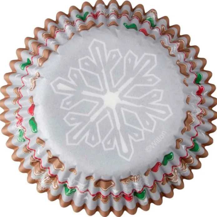 Cápsulas copo de nieve y bolas navidad (75) - Wilton