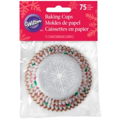 Cápsulas copo de nieve y bolas navidad (75) - Wilton