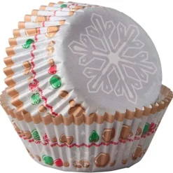Cápsulas copo de nieve y bolas navidad (75) - Wilton