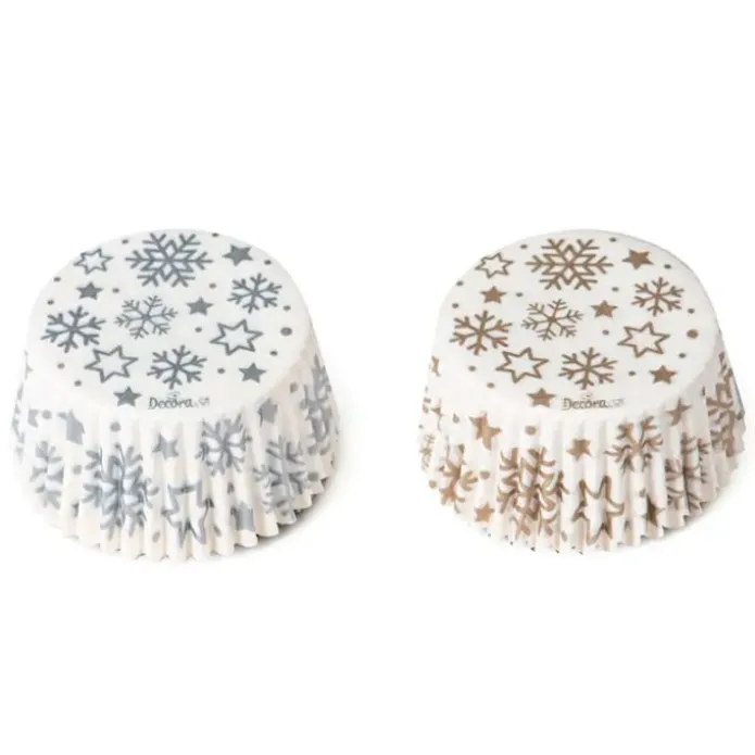 Cápsulas copos de nieve y estrellas de Navidad (36) - Decora