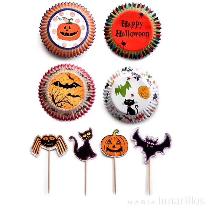 Cápsulas cupcakes y toppers Halloween - Ibili
