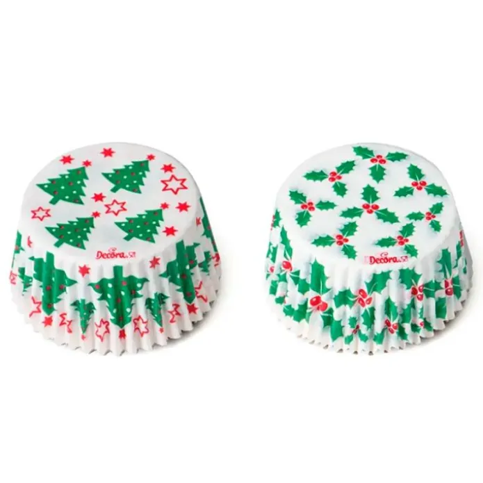 Cápsulas hojas de acebo y árboles de Navidad (36) - Decora