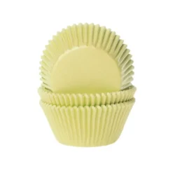 Cápsulas mini amarillas pastel 2,5 cm (100) - House of Marie