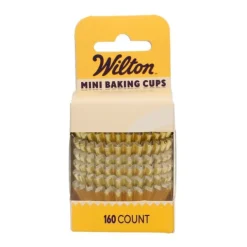 Cápsulas mini doradas metalizadas (160) - Wilton