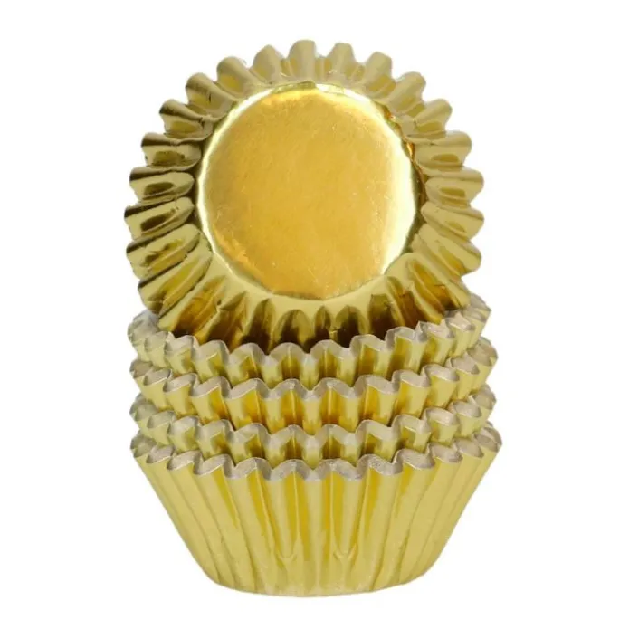 Cápsulas mini doradas metalizadas (160) - Wilton