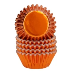 Cápsulas mini naranjas metalizadas (160) - Wilton