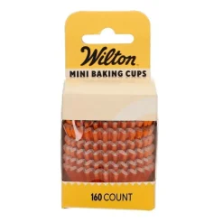 Cápsulas mini naranjas metalizadas (160) - Wilton