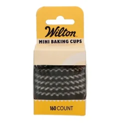 Cápsulas mini negras metalizadas (160) - Wilton