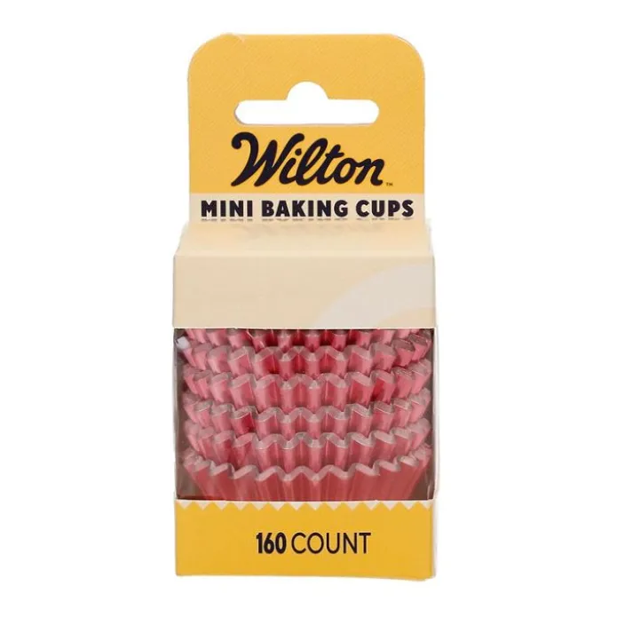 Cápsulas mini rosas metalizadas (160) - Wilton