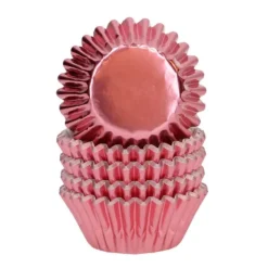 Cápsulas mini rosas metalizadas (160) - Wilton