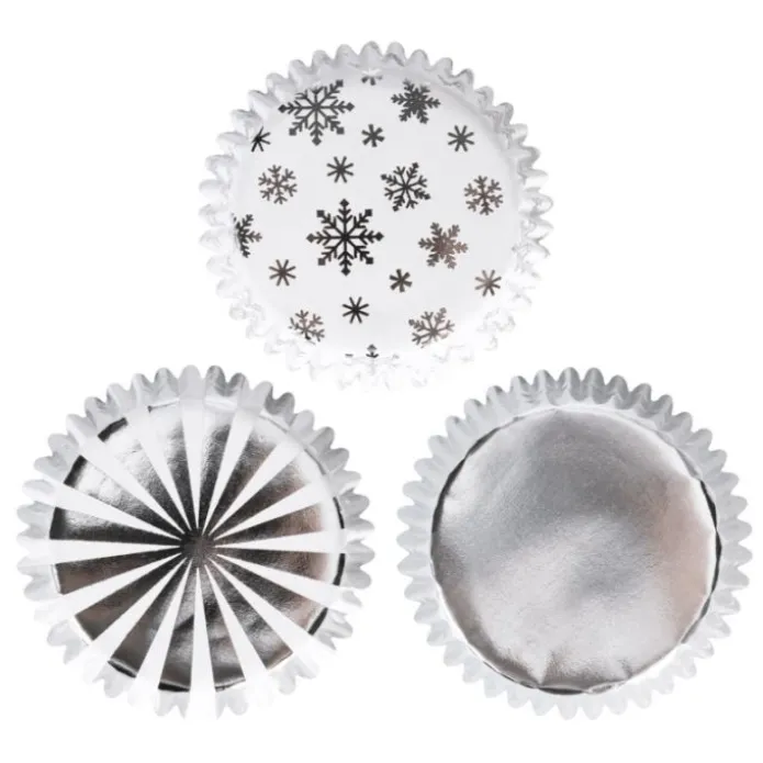 Cápsulas mix estrellas y copos de nieve Navidad (100) - PME