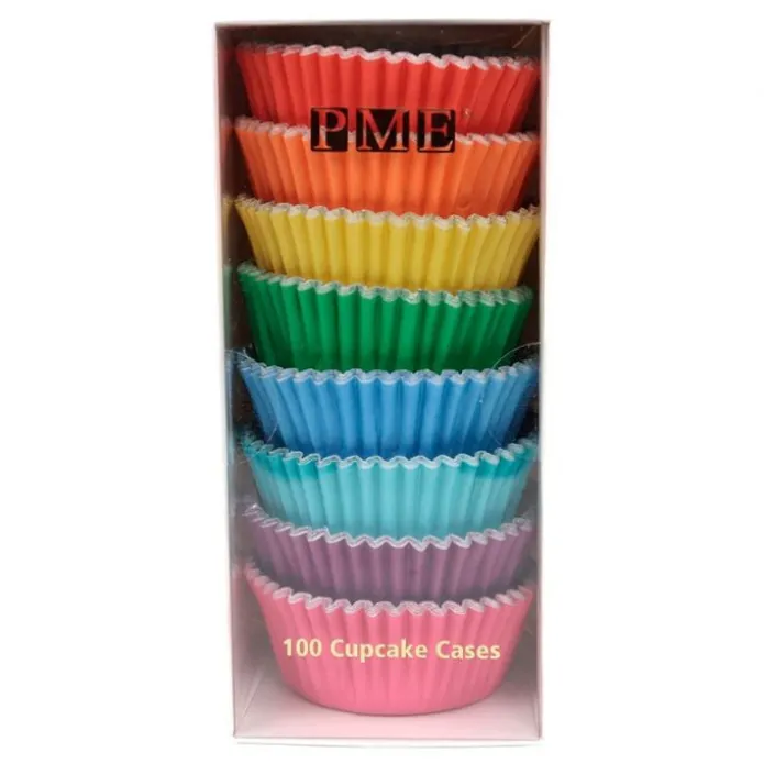 Cápsulas mix metalizadas colores arcoíris (100) - PME
