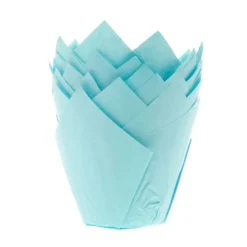 Cápsulas muffins azul bebé (50) - Azucren