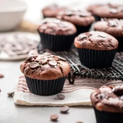 Cápsulas muffins jumbo negras (60) - Decora