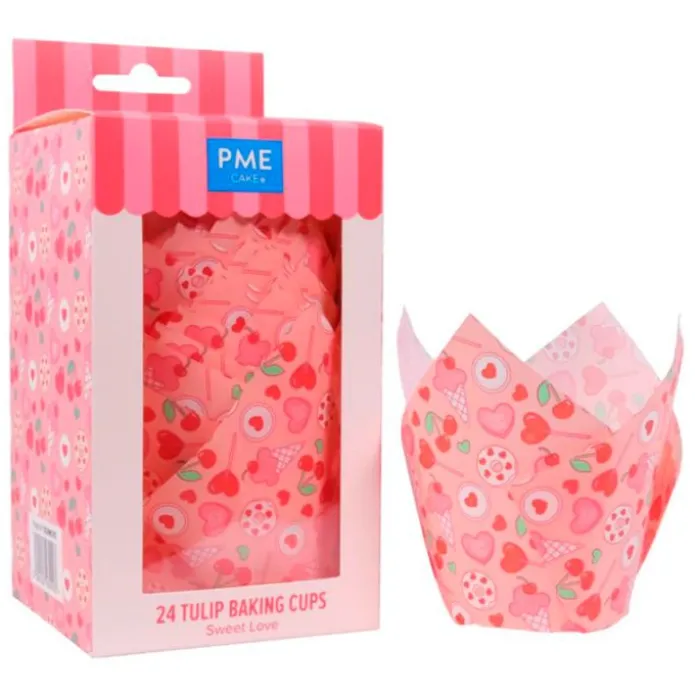 Cápsulas muffins rosas dulces Sweet Love (24) - PME