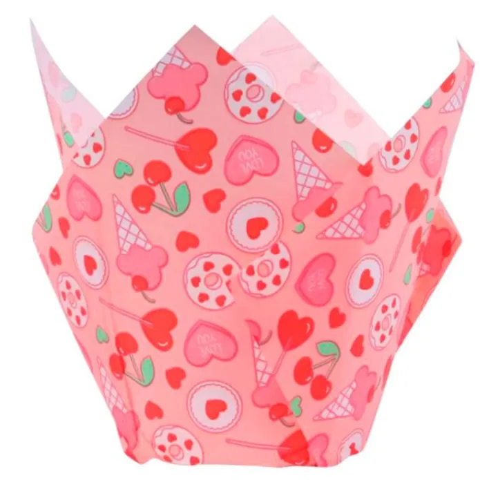 Cápsulas muffins rosas dulces Sweet Love (24) - PME