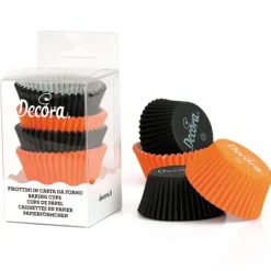 Cápsulas naranja y negro Halloween (75) - Decora