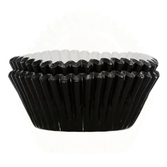 Cápsulas negras metalizadas (48) - Funcakes