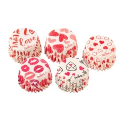 Cápsulas para bombones corazones San Valentín (100) - Decora