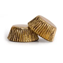 Cápsulas para bombones doradas metalizadas (180) - Decora