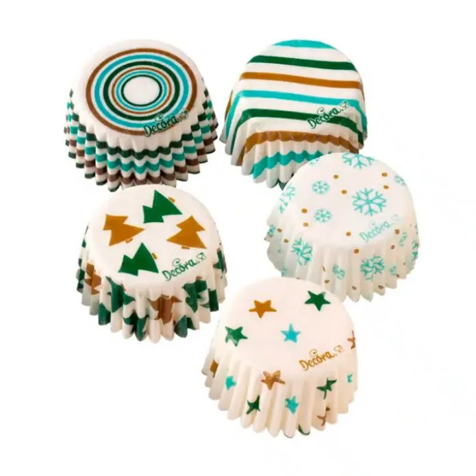 Cápsulas para bombones invierno Navidad (100) - Decora
