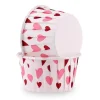 Cápsulas rígidas blancas con corazones San Valentín (50) - Azucren
