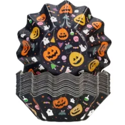 Cápsulas rígidas estrella calabazas Halloween (48) - Funcakes