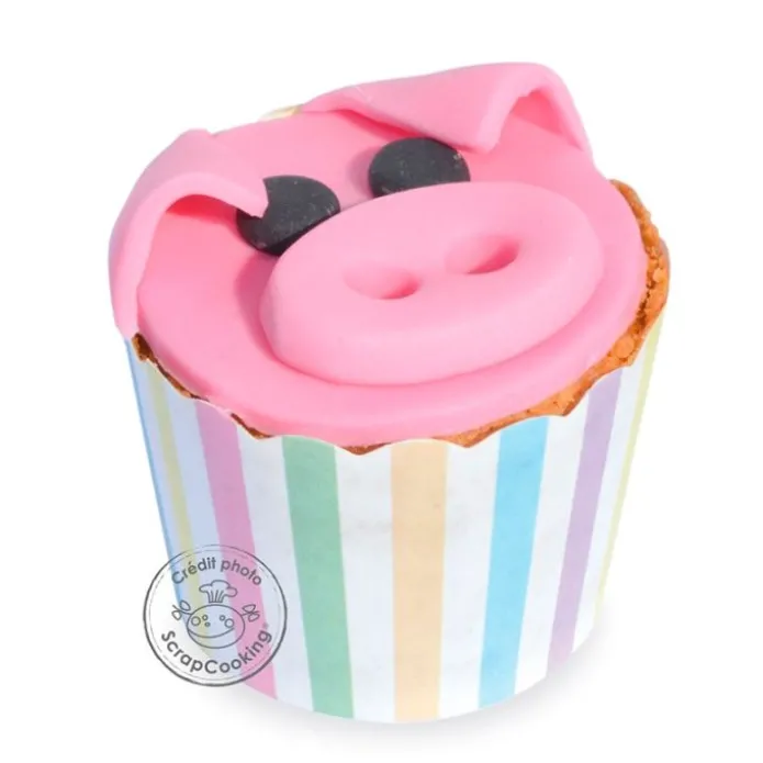 Cápsulas rígidas lunares y rayas de colores (25) - ScrapCooking