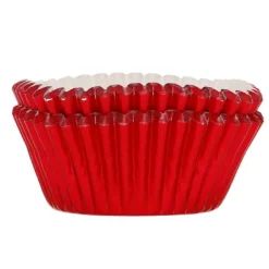 Cápsulas rojas metalizadas (48) - Funcakes