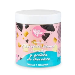Crema de chocolate blanco crunchy y galleta de chocolate 300 g - Pastkolor