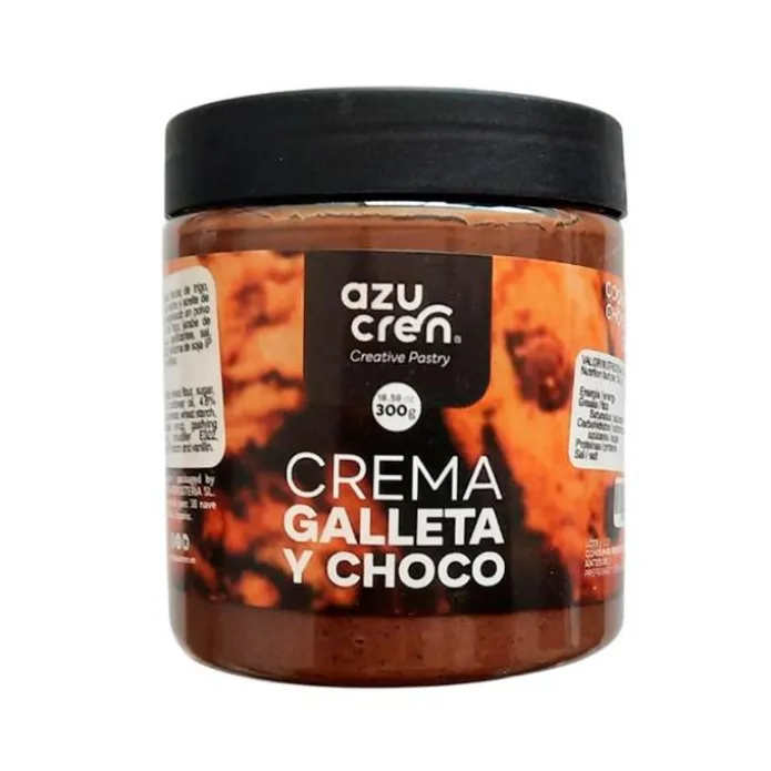 Crema de chocolate y galleta 300 g - Azucren