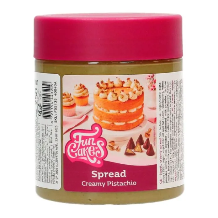 Crema de pistacho 35% Spread Creamy Pistachio 250 g - Funcakes