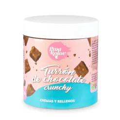Crema de turrón de chocolate crunchy 300 g - Pastkolor