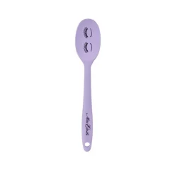 Cuchara de silicona morada ojos cerrados 21 cm - Miss Étoile