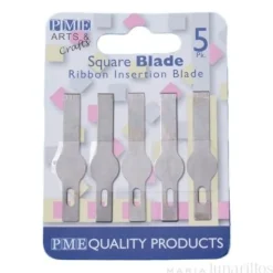 Cuchillas rectas de repuesto para bisturí fondant (5) - PME